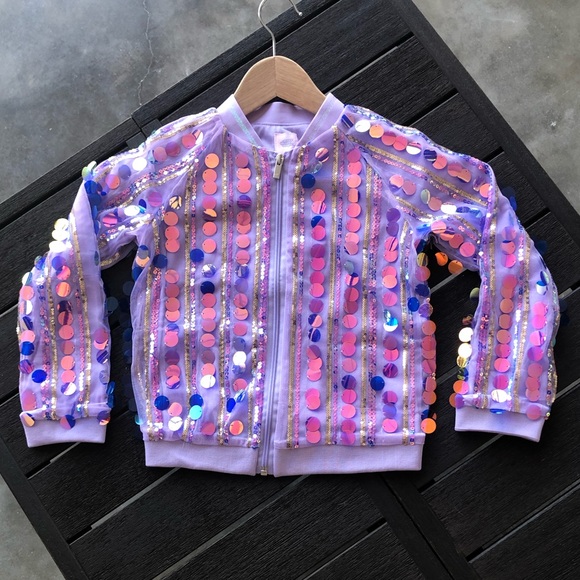 More Than Magic Other - MORE THAN MAGIC 🎯 Long Sleeve Sequins Zip Jacket